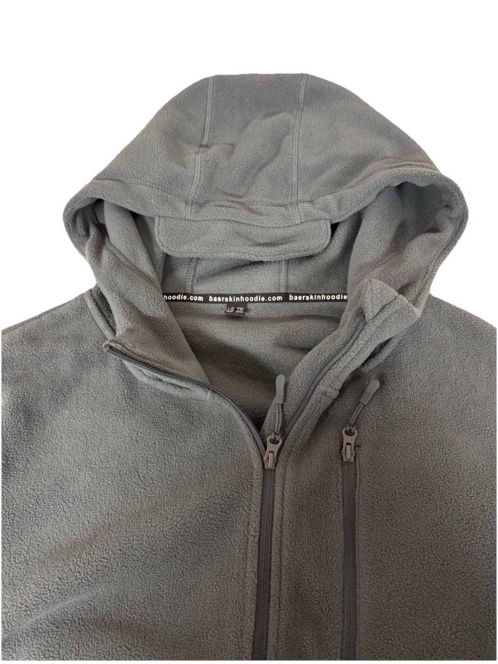 Baerskin Men's Hooded Performance Fleece Jacket in Gray - Picture 9 of 9